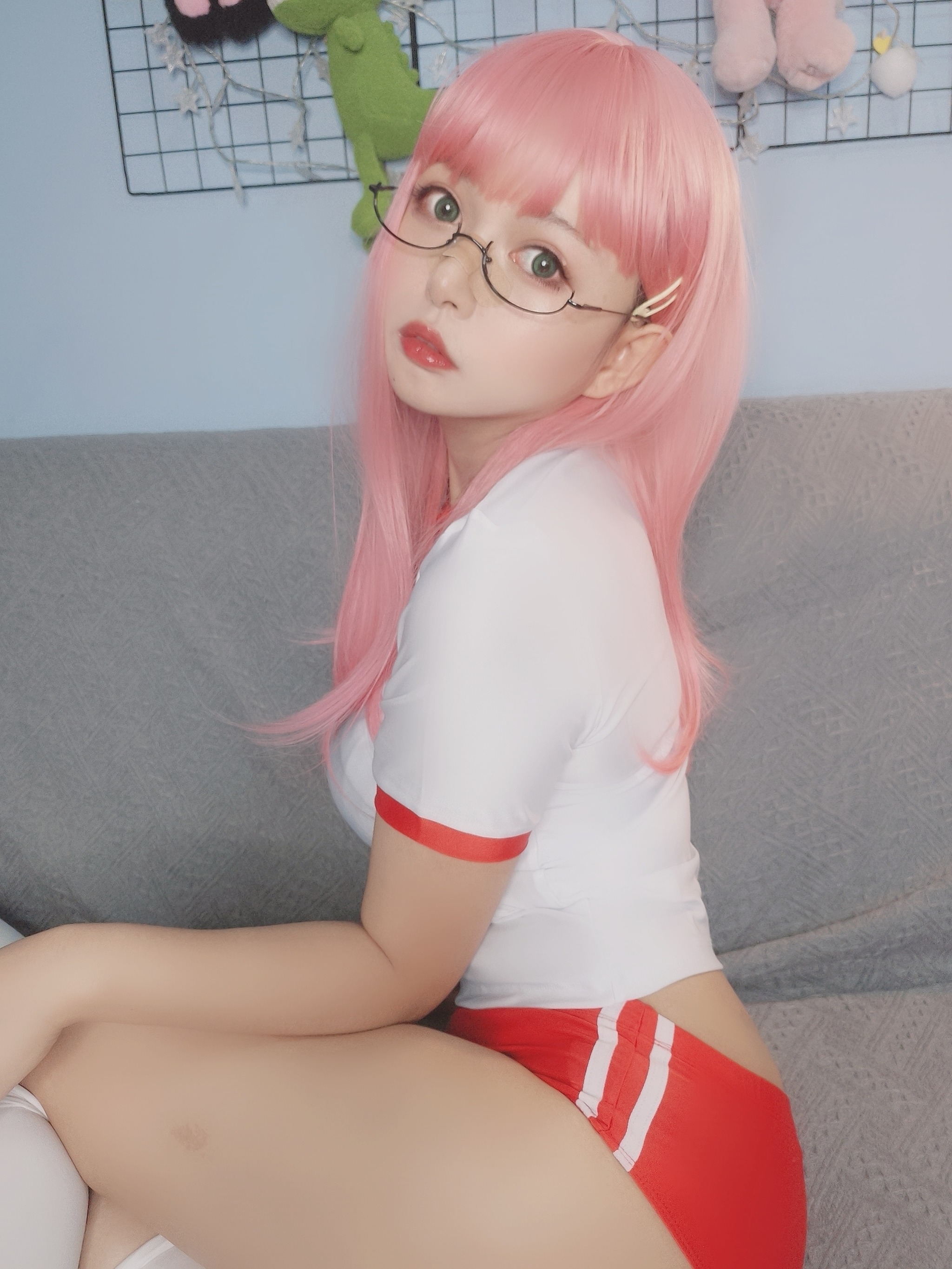 图片[1]-黑猫猫 – NO.004 体操服自拍 [16P]-XikXak